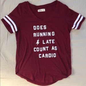 Hollister xs red shirt